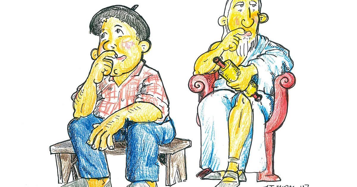 Sabio. Ilustración: Juan Francisco Miral