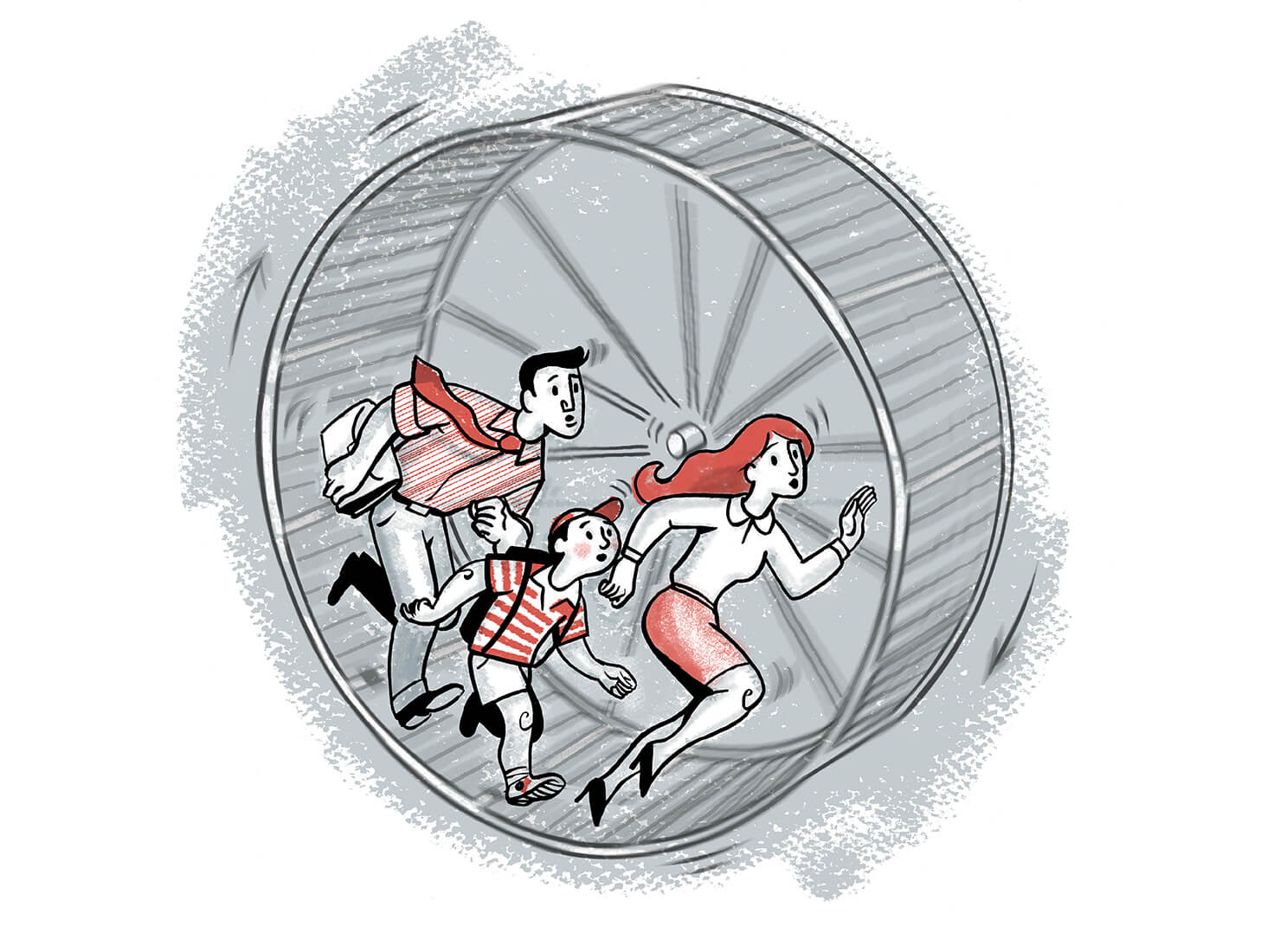 No me da la vida. Ilustración: José Miguel de la Peña.