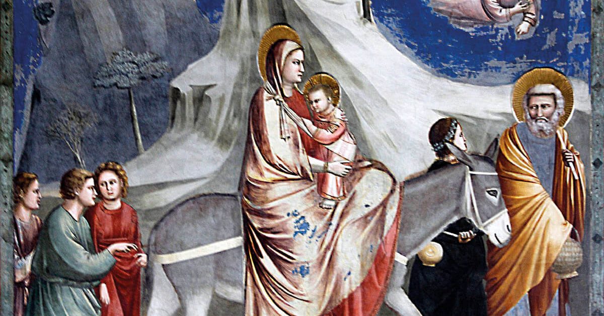 Huida a Egipto, de Giotto