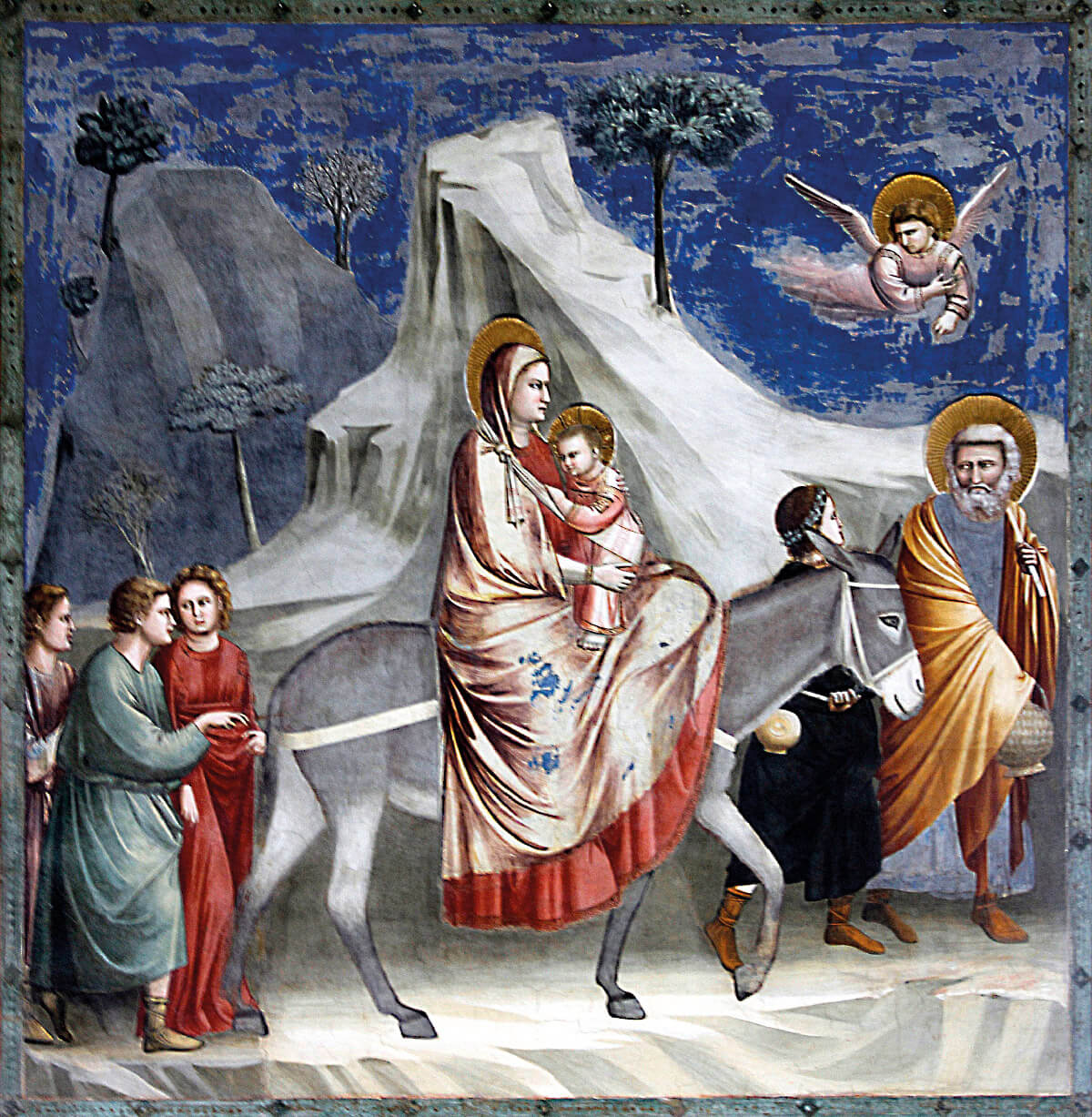 Huida a Egipto, de Giotto