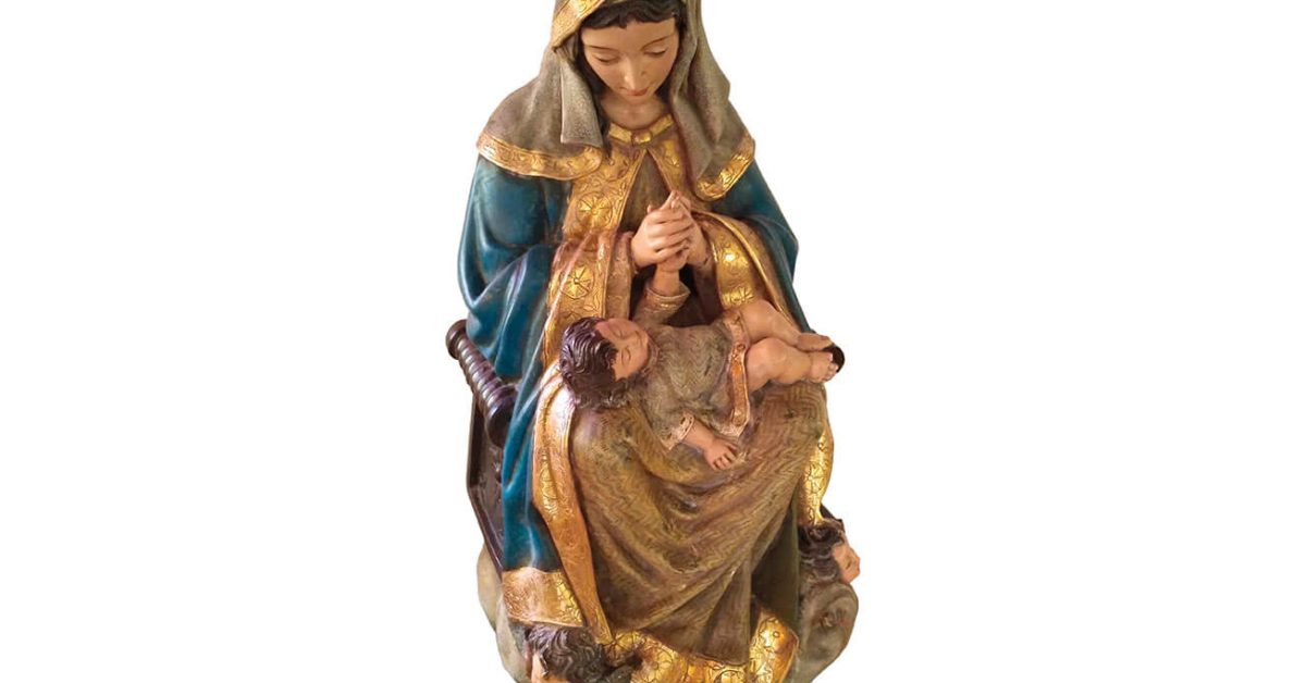 Jesús en el regazo de María