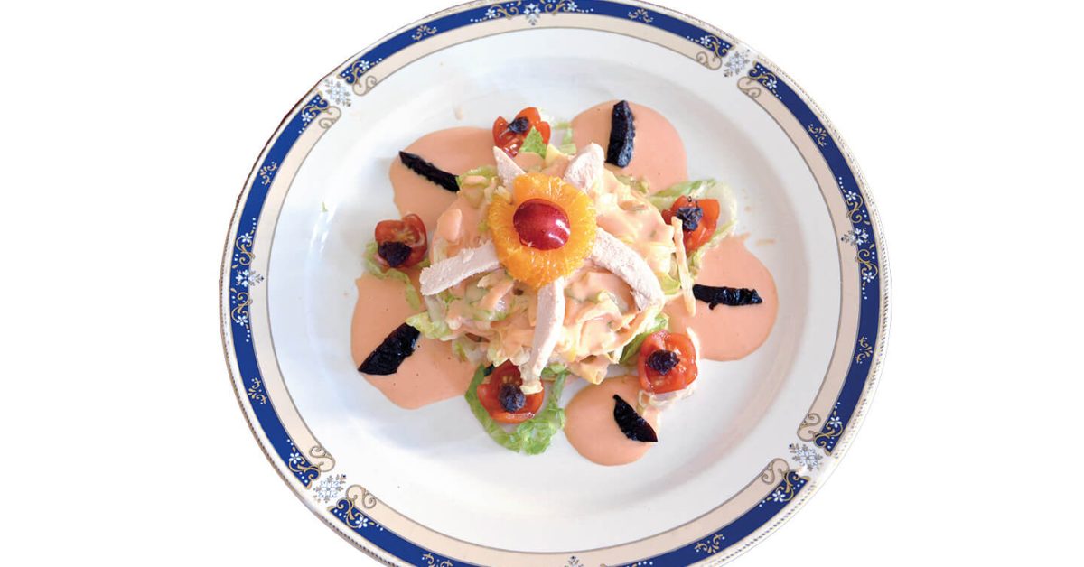 Ensalada de pechuga de pollo