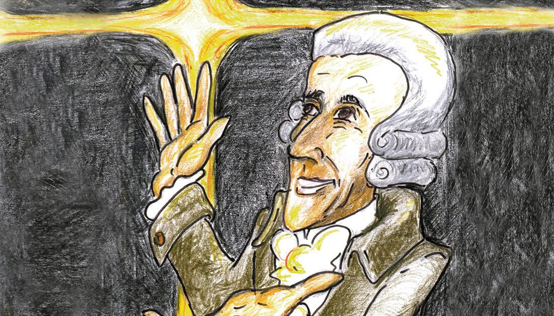 Haydn. Ilustración: Juan Francisco Miral