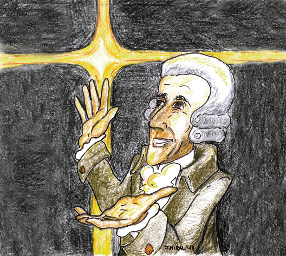 Haydn. Ilustración: Juan Francisco Miral