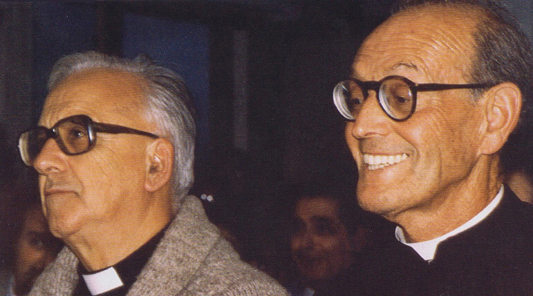Mons. Hornedo y el P. Morales
