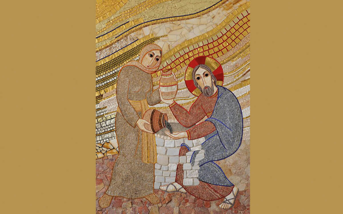 Mosaico del P. Marko Ivan Rupnik, capilla del convento de las Ursulinas en Ljubljana (Eslovenia)