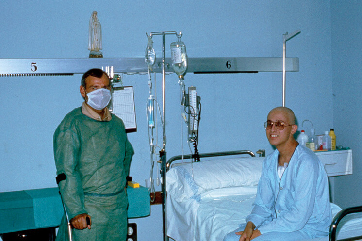 Abelardo y el P. Eduardo Laforet