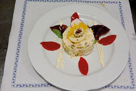 Timbal de ensaladilla