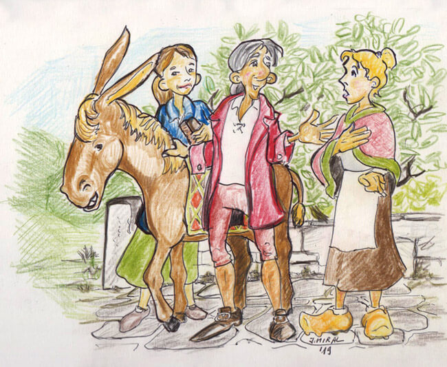 Dos hermanas. Ilustración: Juan Francisco Miral