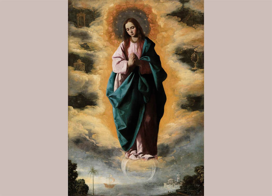 La Inmaculada Concepción de Zurbarán. Museo del Prado.