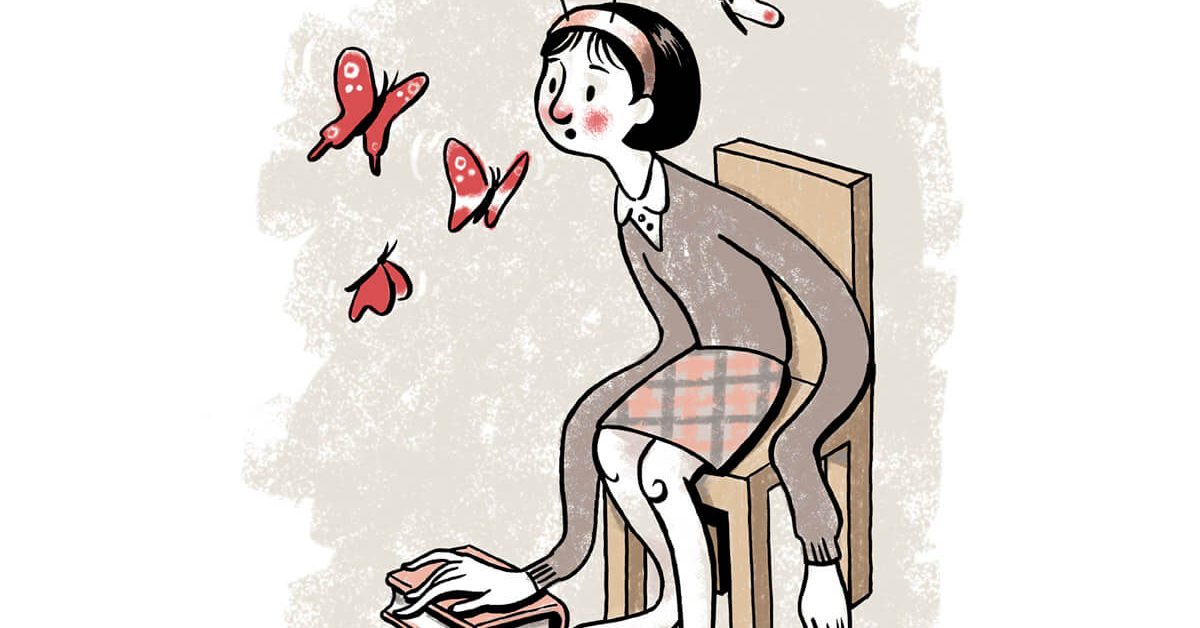 La mariposa no vuela. Ilustración: José Miguel de la Peña.