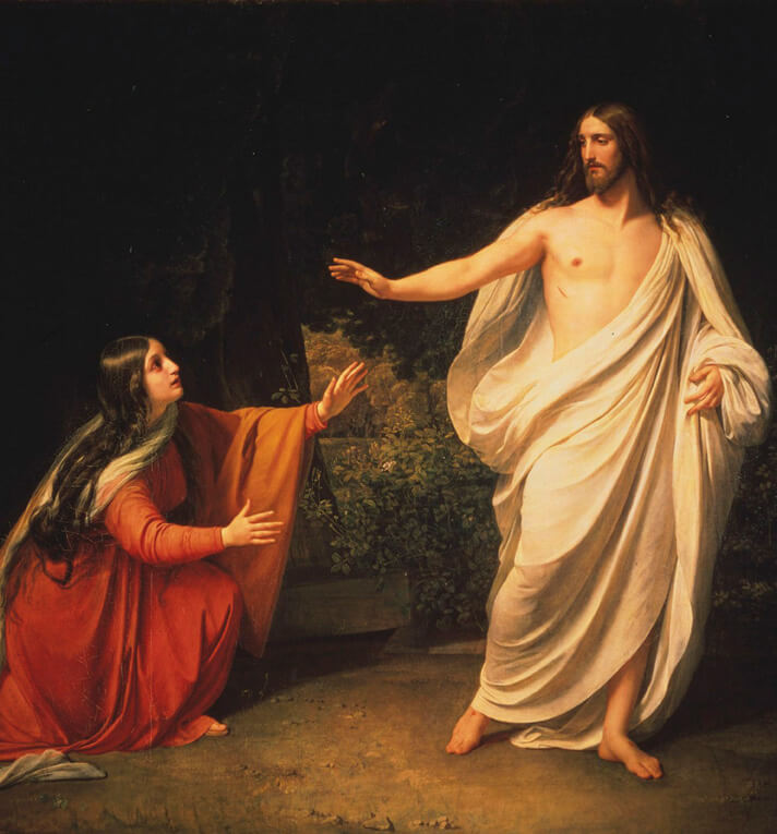 Alexander Ivanov «La aparición de Cristo a María Magdalena» (1835)