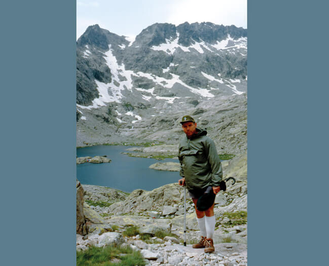 Abelardo en el circo de Gredos, 1985