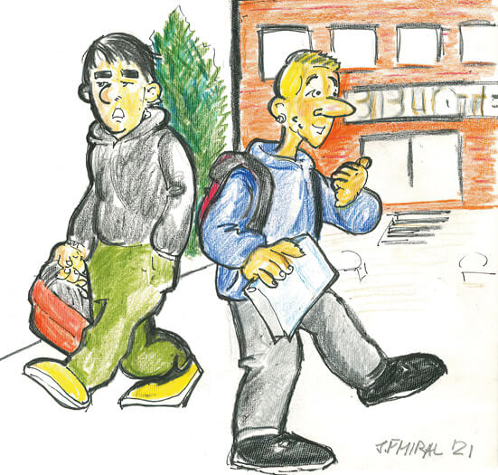 Luchar y no resignarse. Ilustración: Juan Francisco Miral