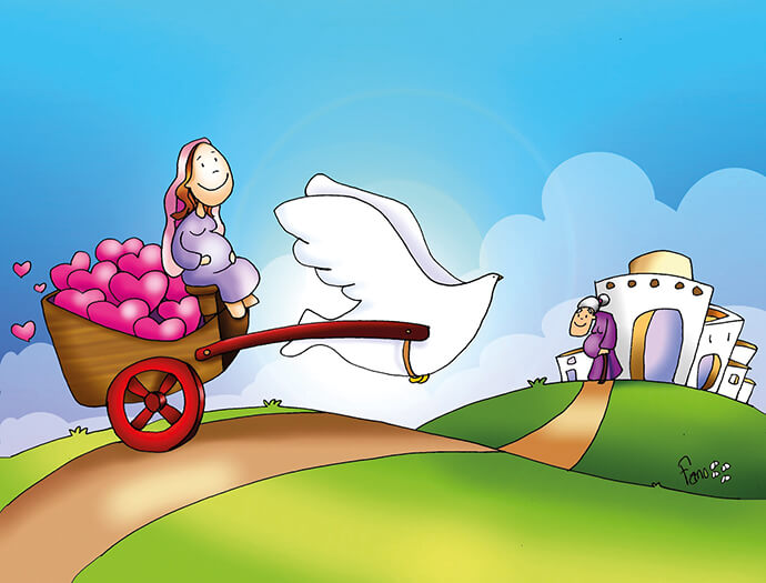La Visitación. Ilustración: Fano