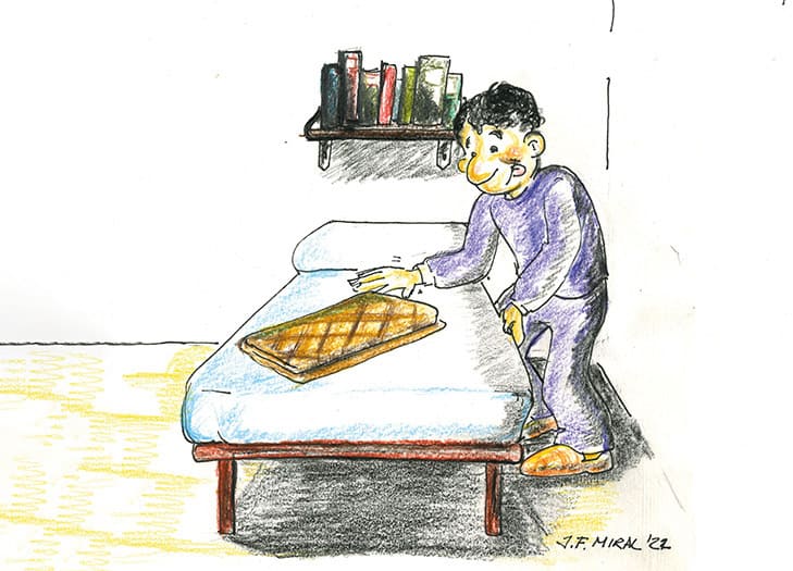 Haceres la cama. Ilustración: Juan Francisco Miral