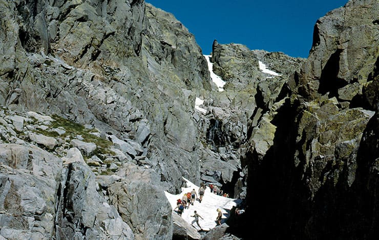 Campamento de Santa María en el circo de Gredos, 1984.