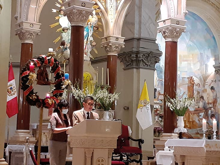Sandro y María en la vigilia de la Inmaculada