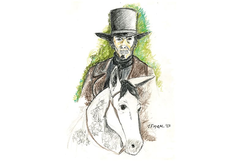 El jinete pálido. Ilustración: Juan Francisco Miral.