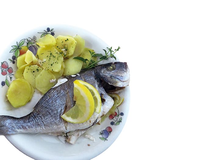 Dorada con patatas