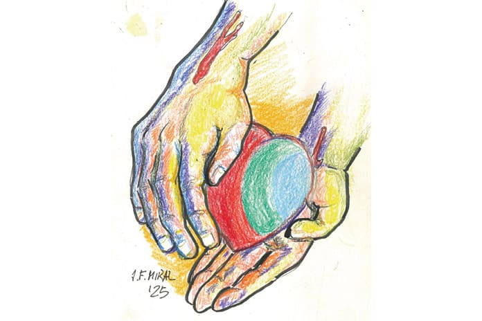 El color del amor. Ilustración: Juan Francisco Miral