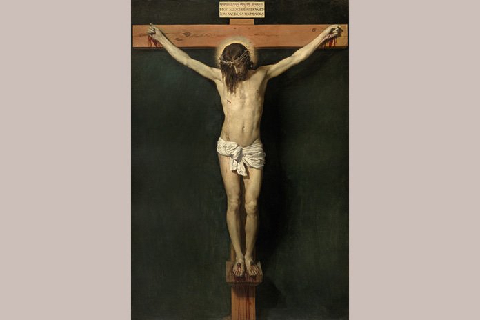 Cristo crucificado pintado por Diego Velázquez, obra exhibida en el Museo del Prado.