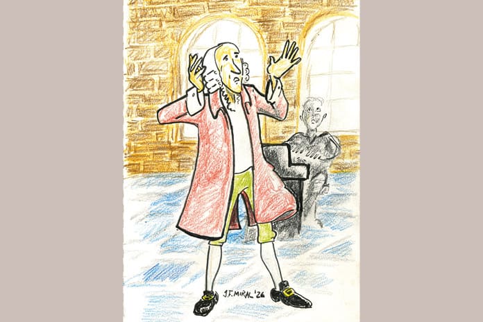Ilustración de Franz Joseph Haydn obra de Juan Francisco Miral, que acompaña la reflexión sobre confesar la fe católica en voz alta y sin complejos