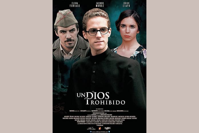 Cartel oficial de la película Un Dios prohibido (2013), dirigida por Pablo Moreno, sobre el martirio de los seminaristas claretianos de Barbastro en 1936
