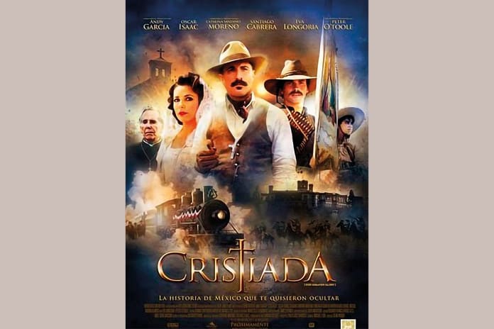 Cartel de la película Cristiada, dirigida por Dean Wright en 2012, sobre la Guerra Cristera de México
