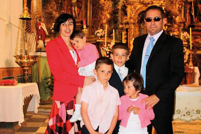 Familia numerosa Ayuso-Cortés reunida